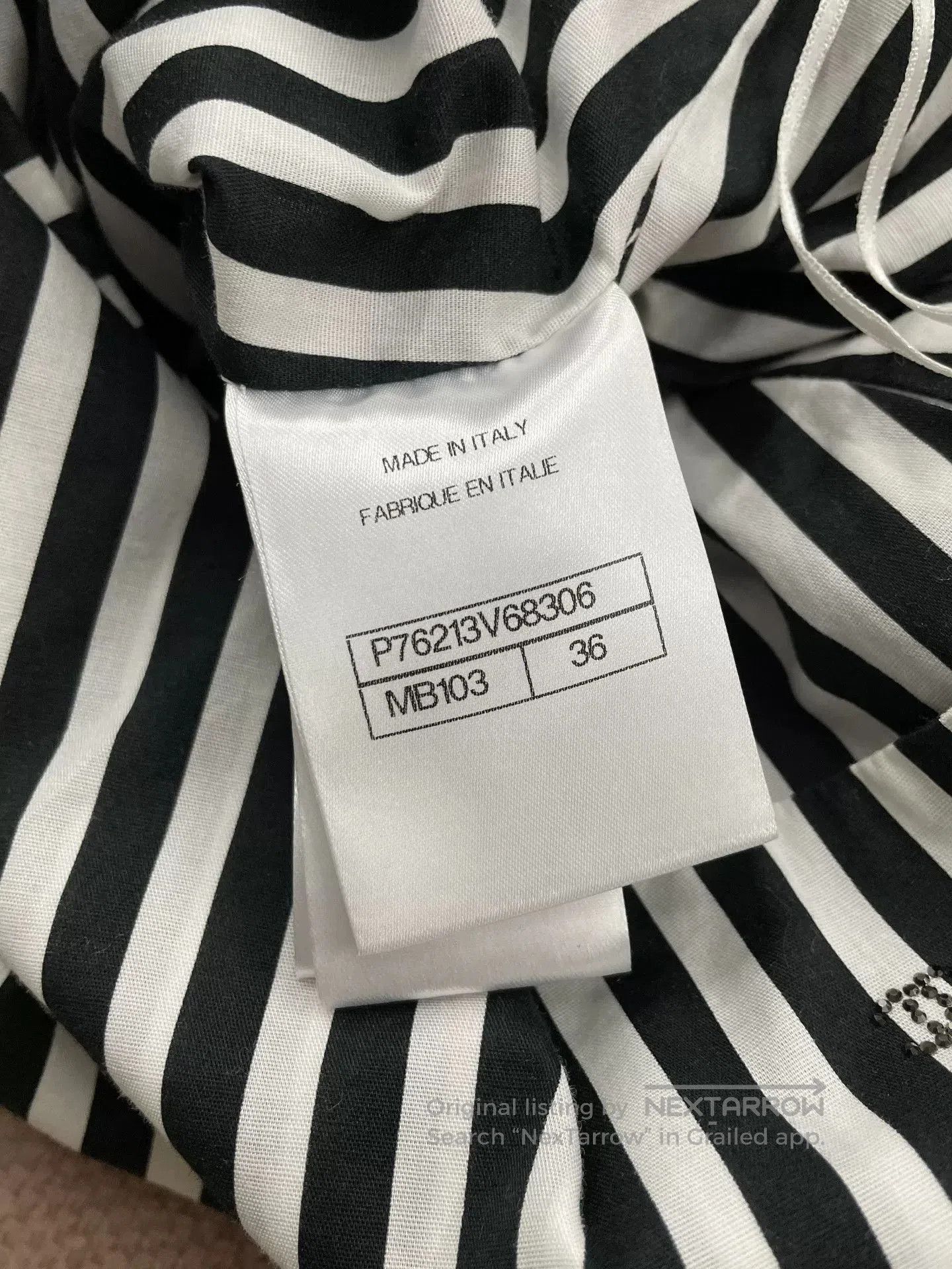 Chanel Chanel Coco Beach Striped Logo Mini Skirt. Size US 36 / EU 52 - 5 Thumbnail