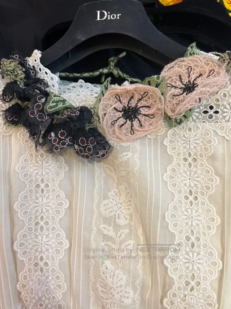 Valentino Valentino White lace patchwork dress Size S / US 4 / IT 40 - 3 Thumbnail