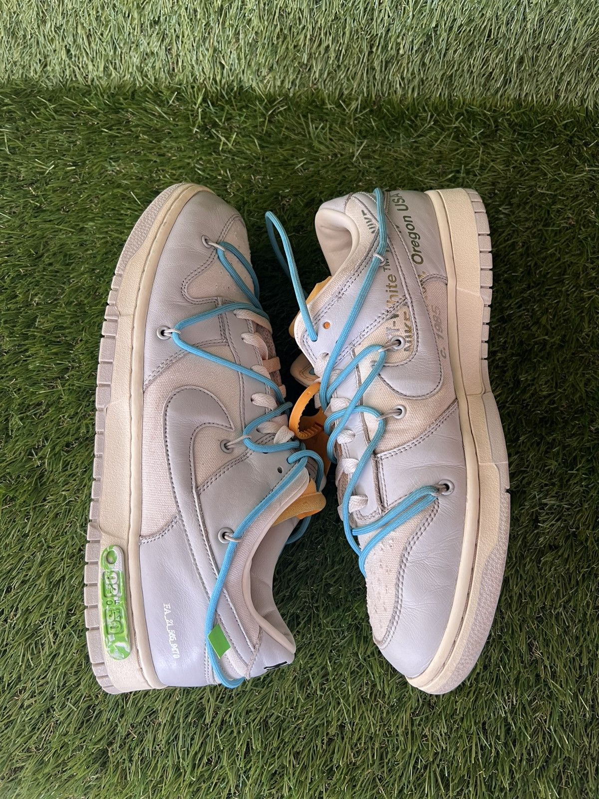Nike × Off-White Nike Dunk Low Off-White Lot 2 Size US 12 / EU 45 - 5 Thumbnail