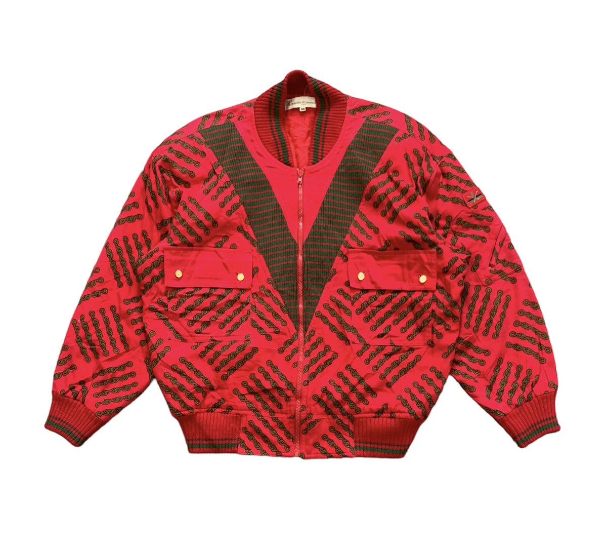 Art Comes First Chain Art All Over Printed Roberta di Camerino Jacket Size US M / EU 48-50 / 2 - 1 Thumbnail