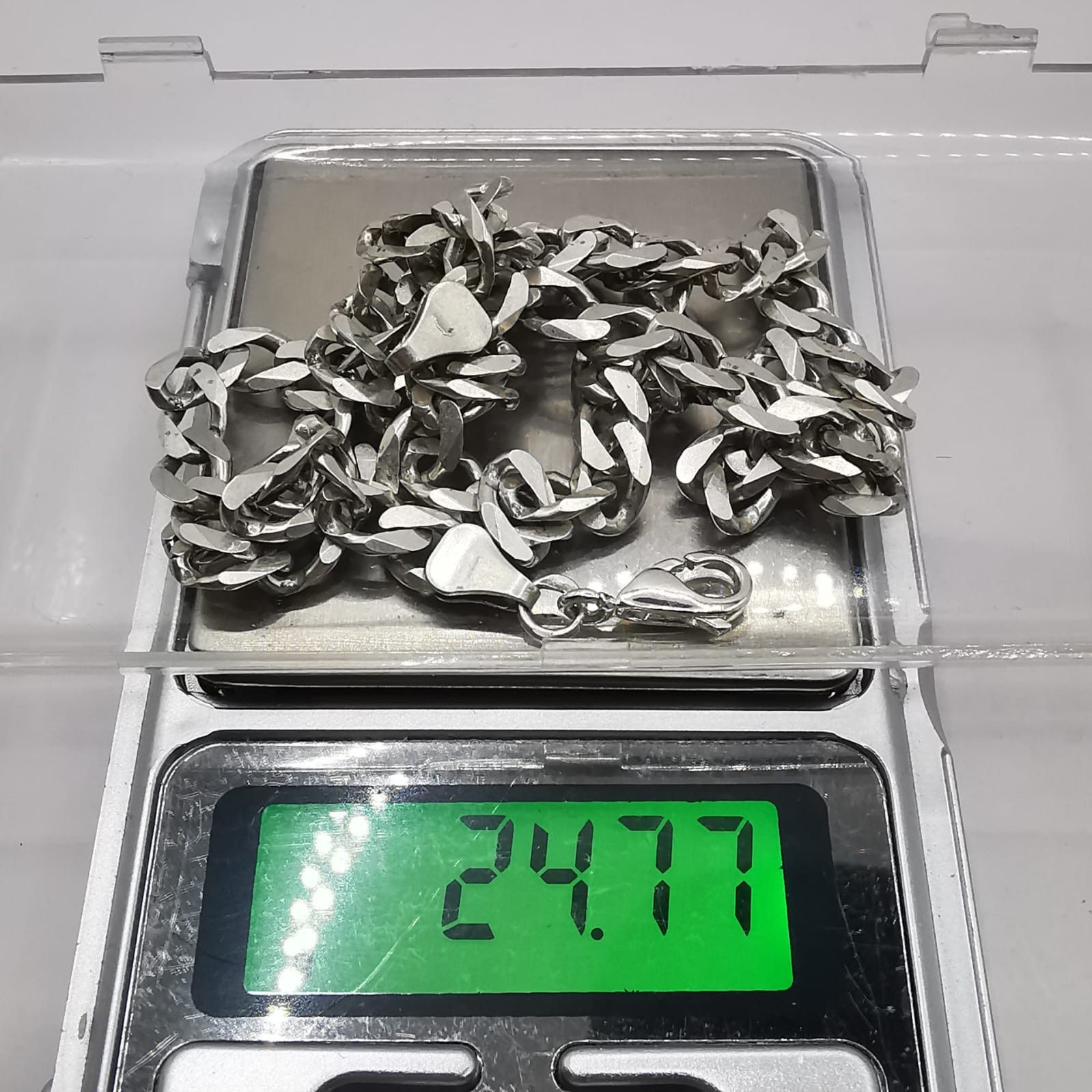 Sterling Silver Vintage Jewelry Chain, 925 Sterling Silver, Signed 24.77g Size ONE SIZE - 8 Thumbnail