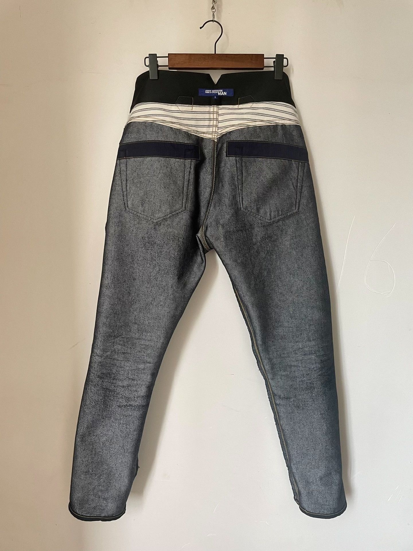 junya watanabe waist-tied denim jeans