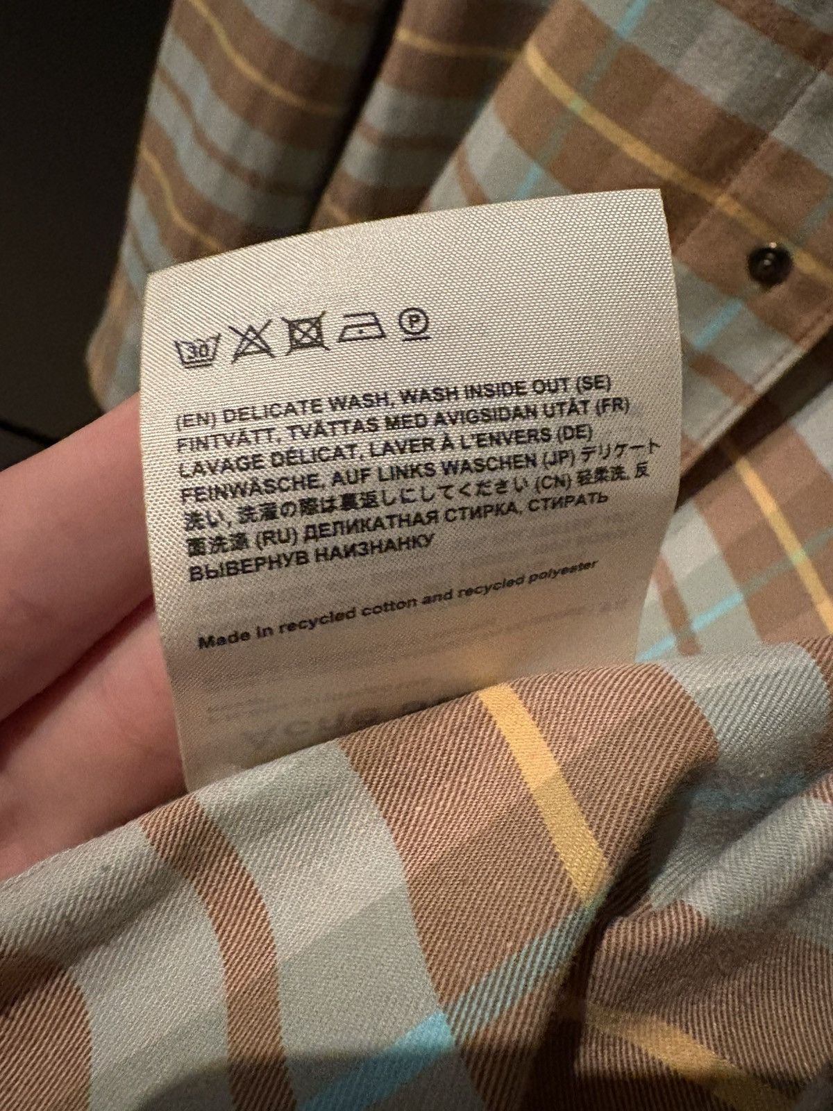 Acne Studios Acne Studios Denver Checked Shirt - Size 48 Size US M / EU 48-50 / 2 - 5 Thumbnail