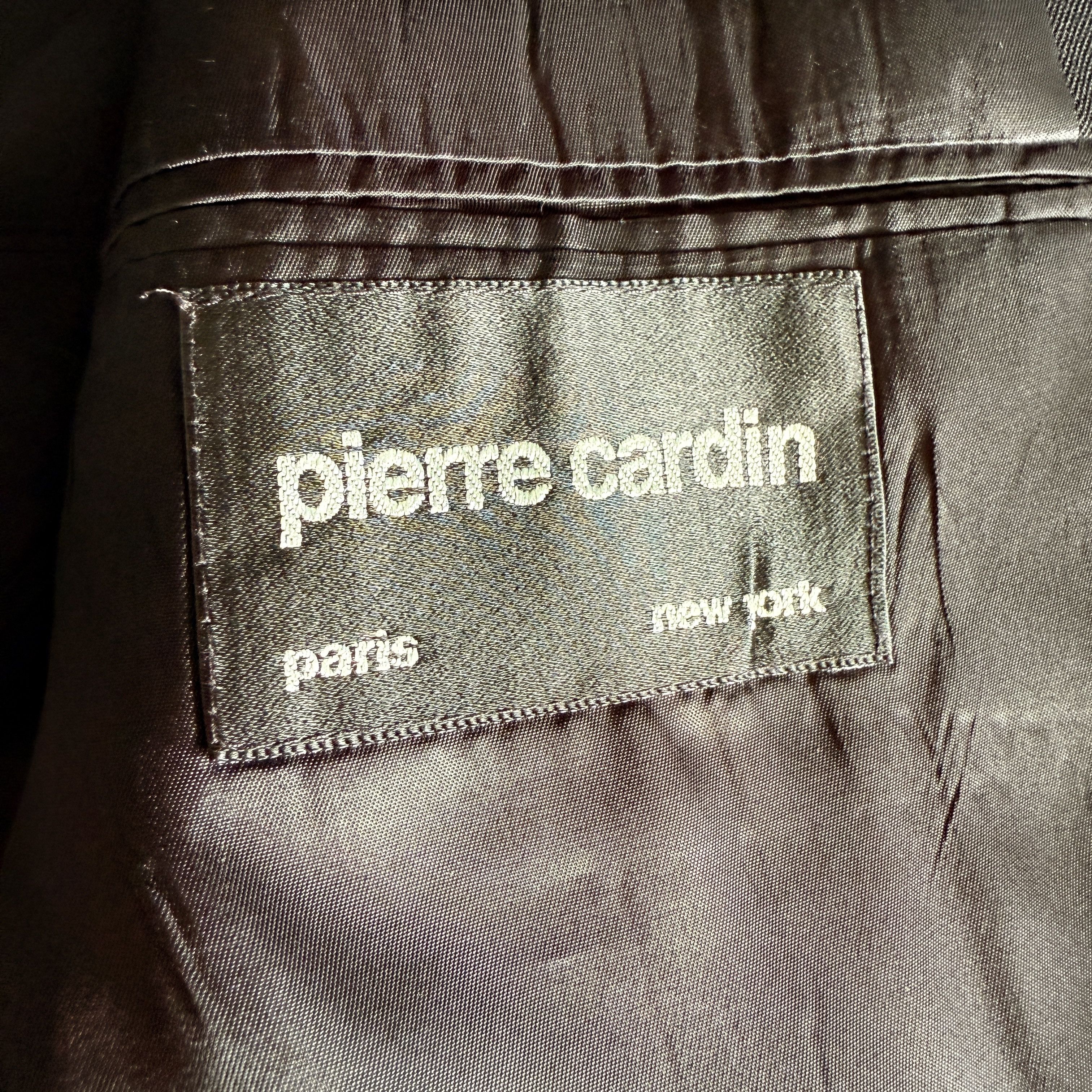 Pierre Cardin Vintage 80s Pierre Cardin Blazer 43S Black USA Size 42S - 4 Thumbnail