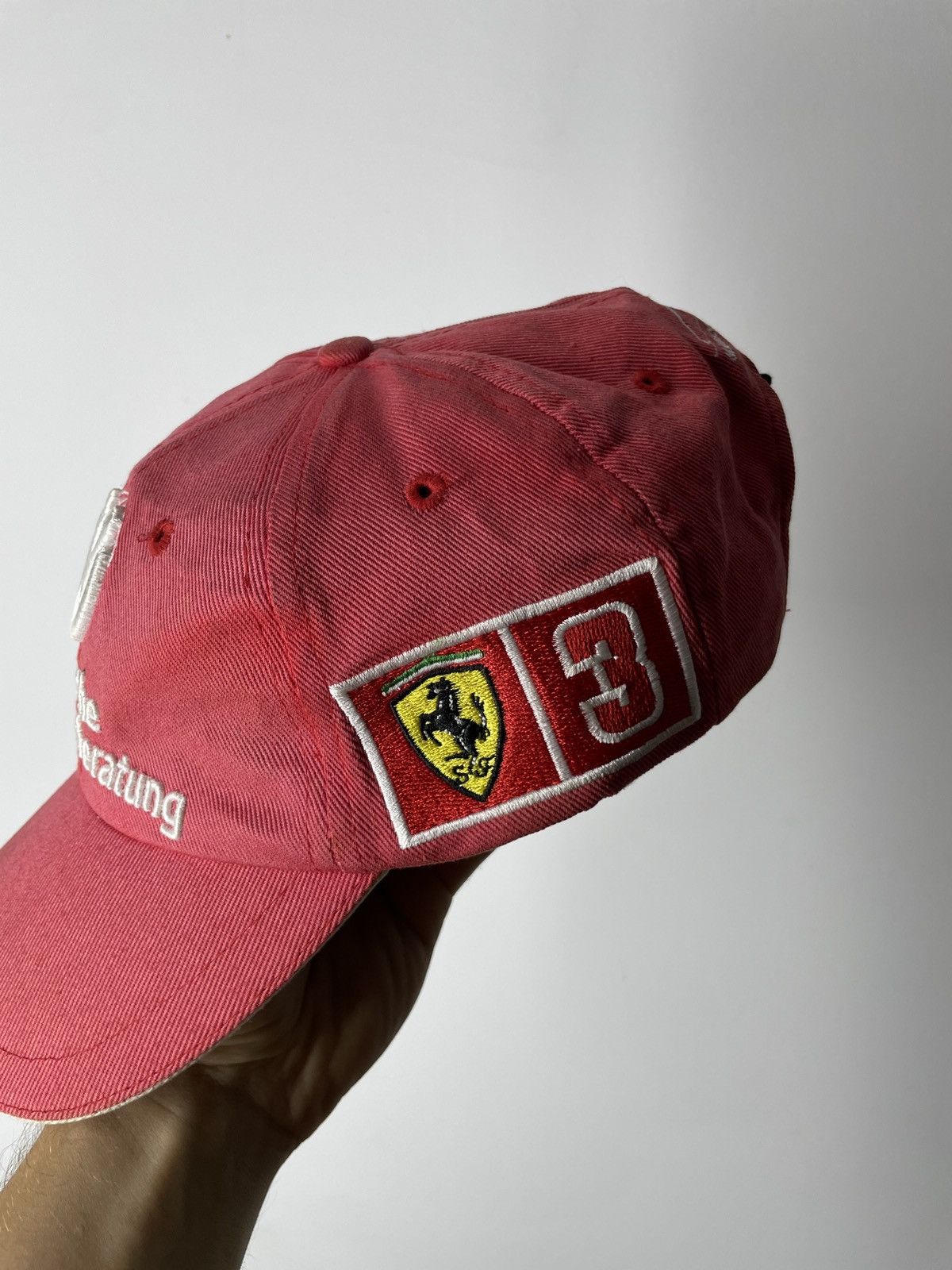Formula 1 × Vintage Vintage Ferrari F1 Racing Michael Schumacher Deutche Hat Size ONE SIZE - 3 Thumbnail