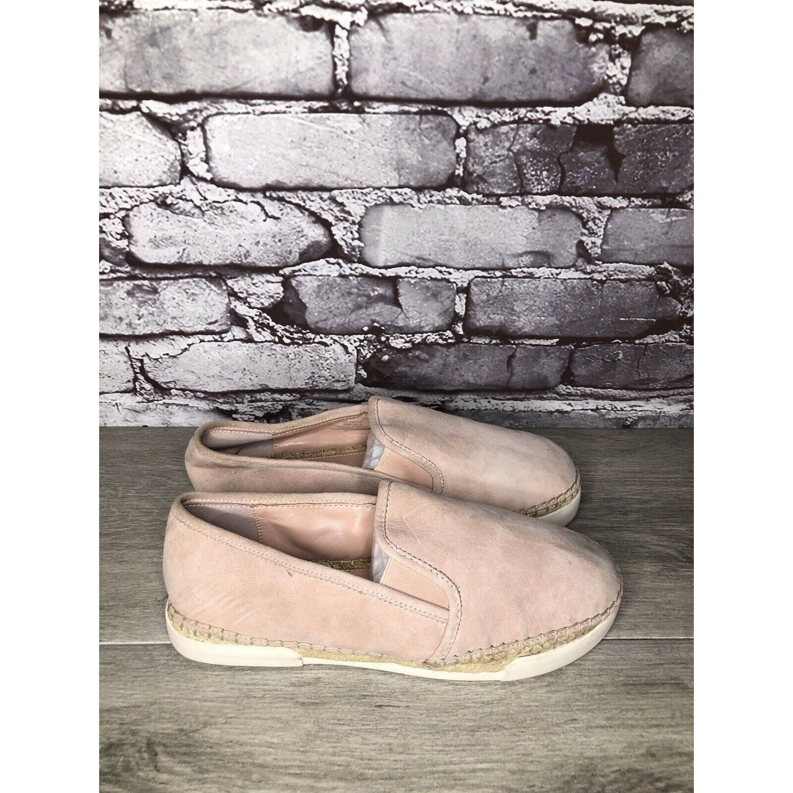 Vince Camuto VINCE CAMUTO Tambie Blush Pink Suede Leather Espadrille Loaf Size US 8 / IT 38 - 12 Thumbnail