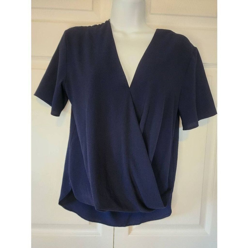 Asos ASOS Navy Blouse Size XS / US 0-2 / IT 36-38 - 1 Thumbnail