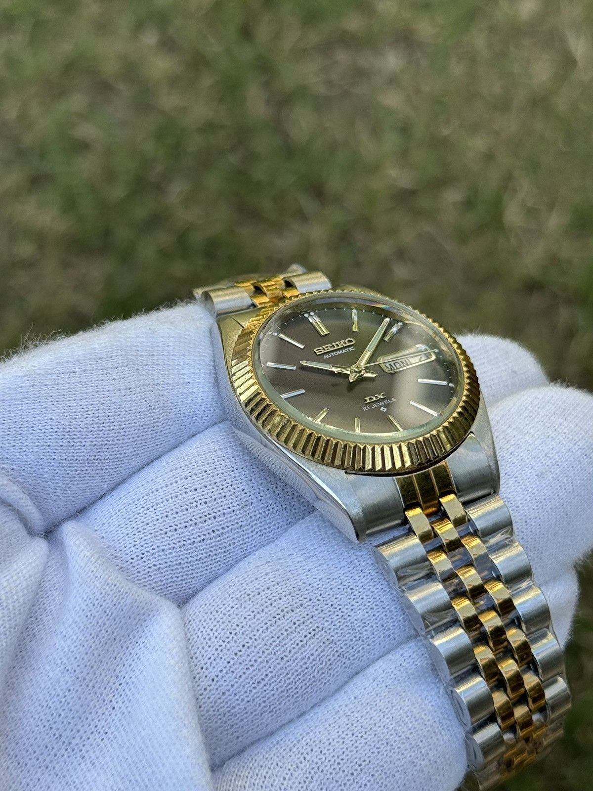 Seiko Seiko 5 DX Fluted Bezel Automatic 6309 Japanese mens Watch Size 36 - 17 Thumbnail