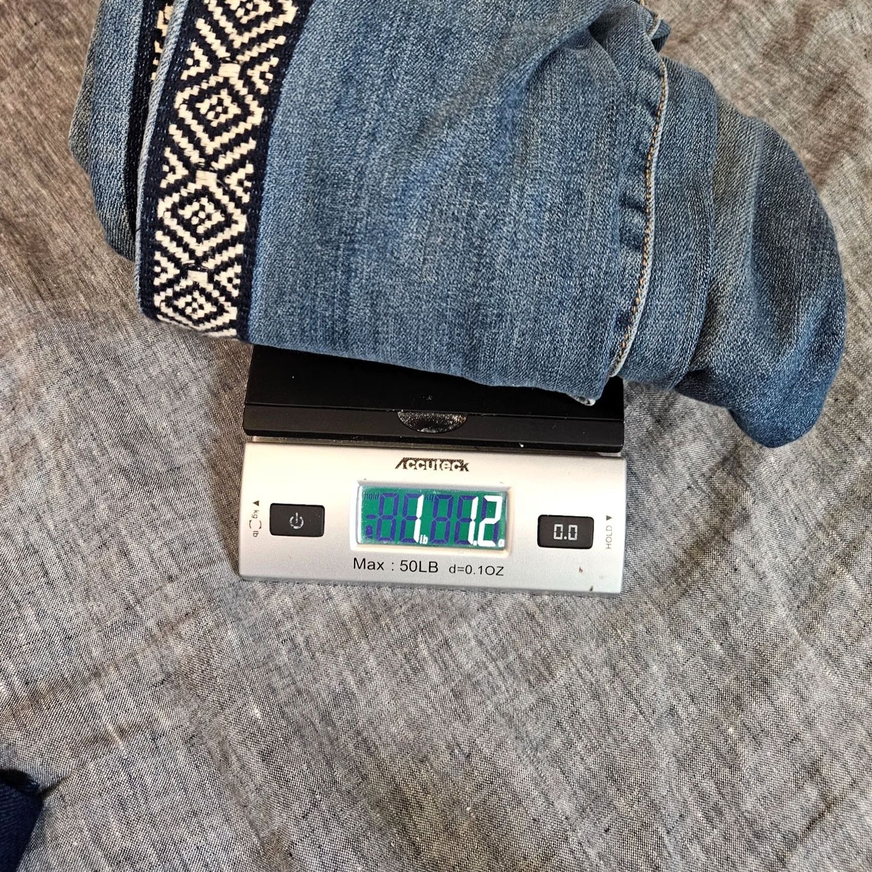 AYR Ayr Driftwood Blue Jeans W27 High Rise Slim Embroidered Side 5-Pocket Denim Cotton/Spandex Women/Metrics Size 27" / US 4 / IT 40 - 8 Thumbnail