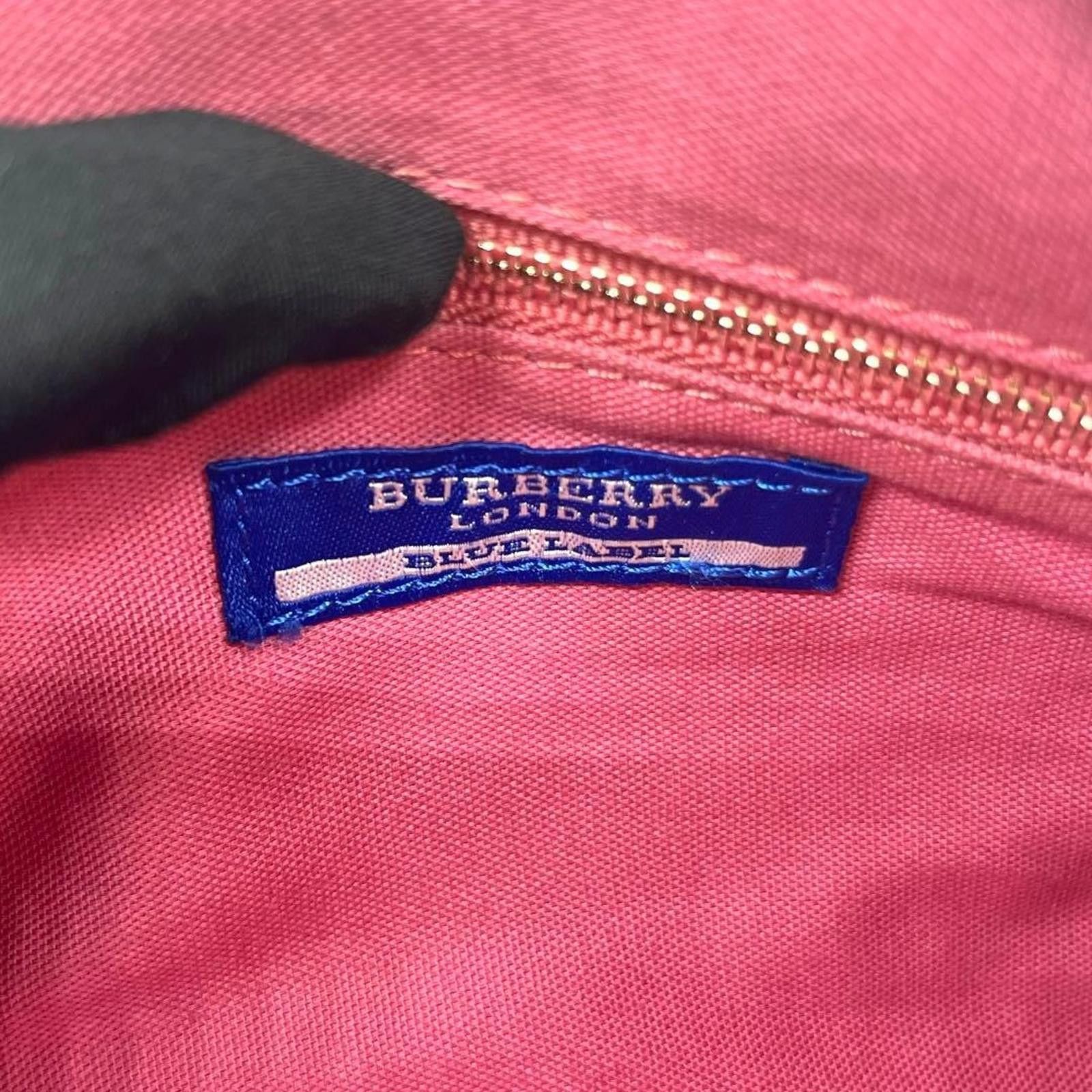 Burberry Burberry - Blue Label Pink and Beige Leather Handbag Size ONE SIZE - 5 Thumbnail