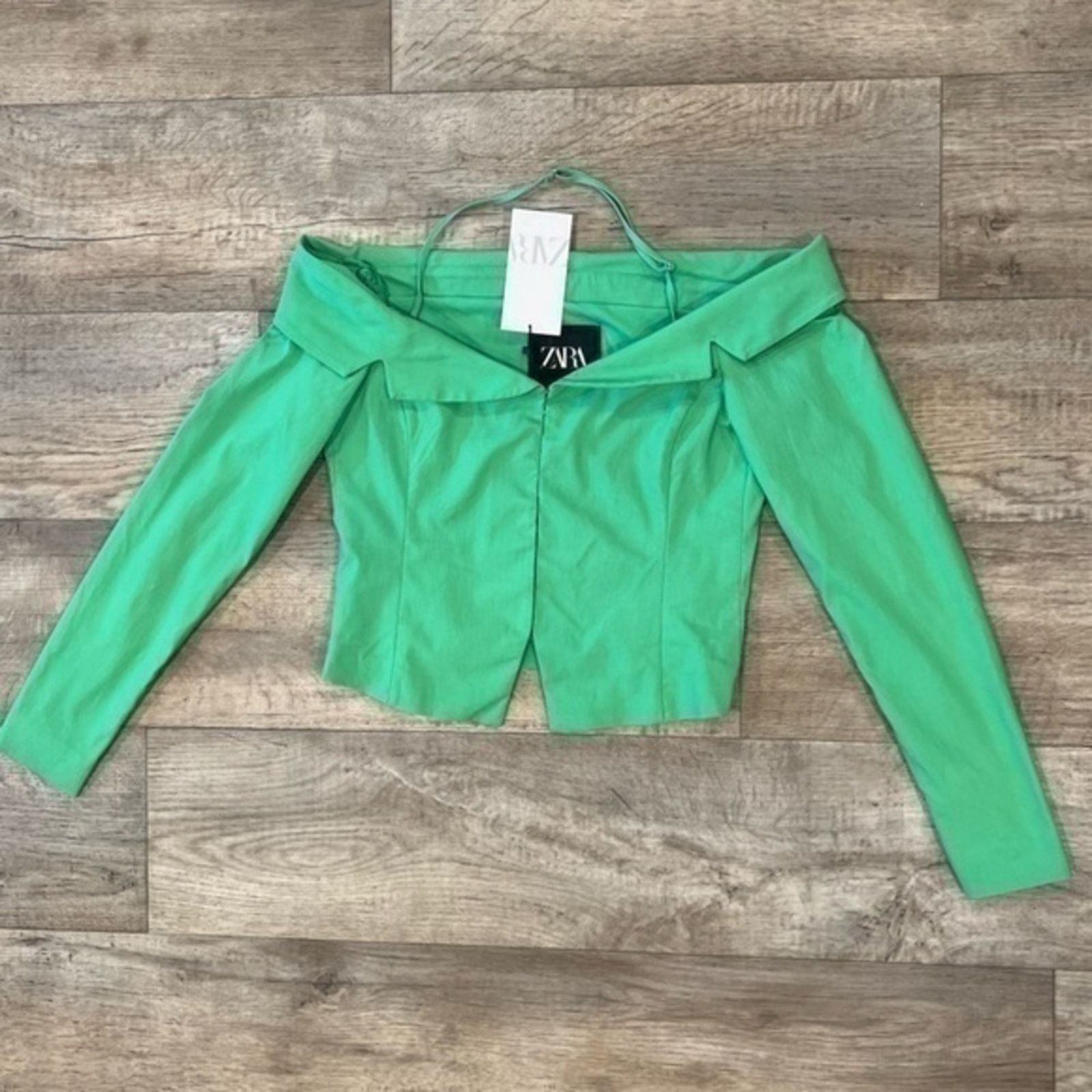 Zara ZARA Off-Shoulder Blazer NWT Size L / US 10 / IT 46 - 16 Thumbnail