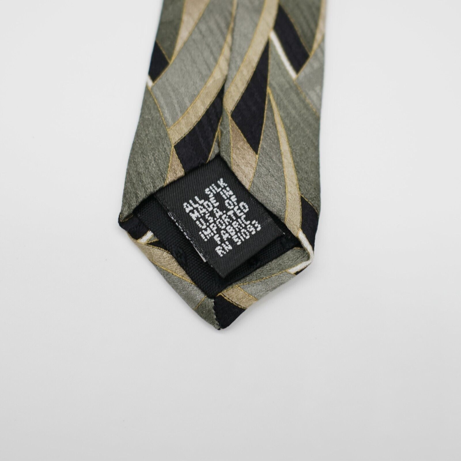J Ferrar J. Ferrar Green Tan Abstract Geometric Jacquard Print Long W Size ONE SIZE - 5 Thumbnail