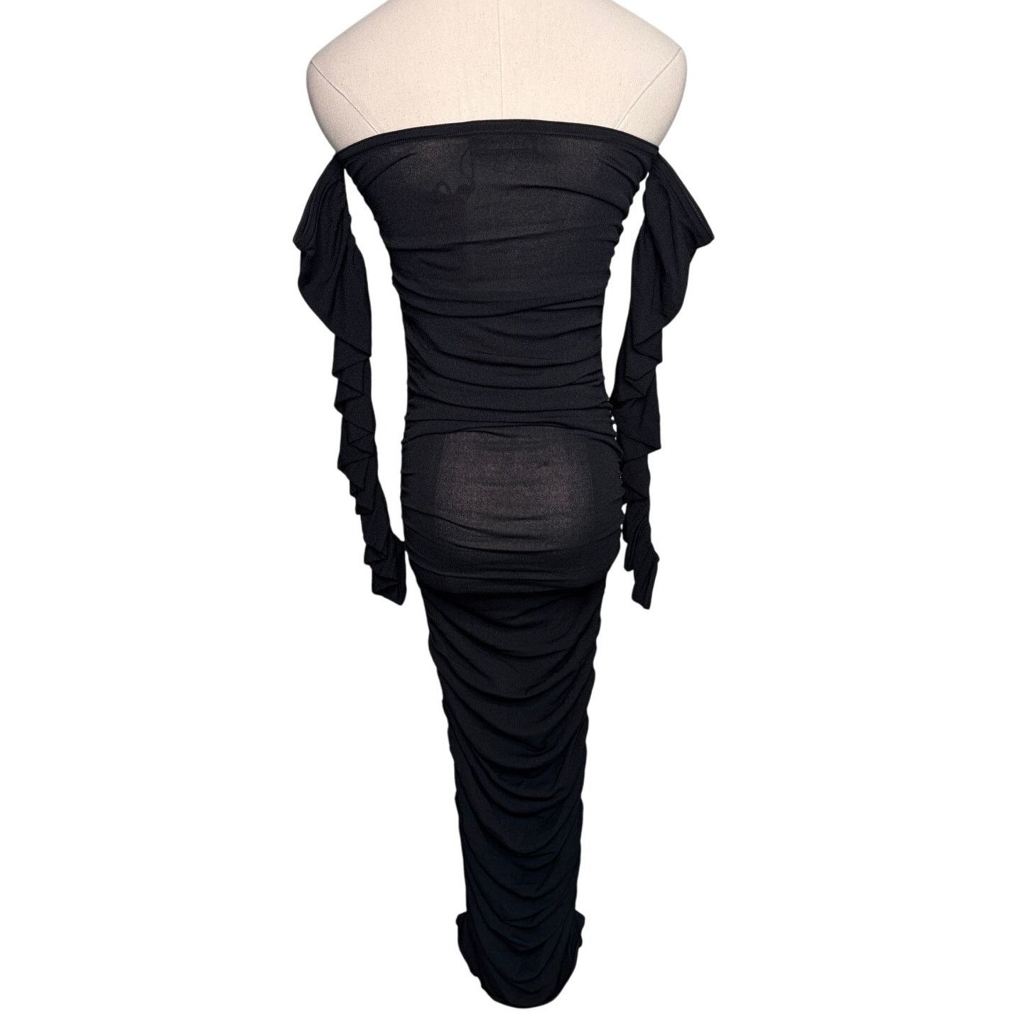 Altuzarra Altuzarra Trikera Jersey Maxi Dress sheer black size XS Size XS / US 0-2 / IT 36-38 - 11 Thumbnail