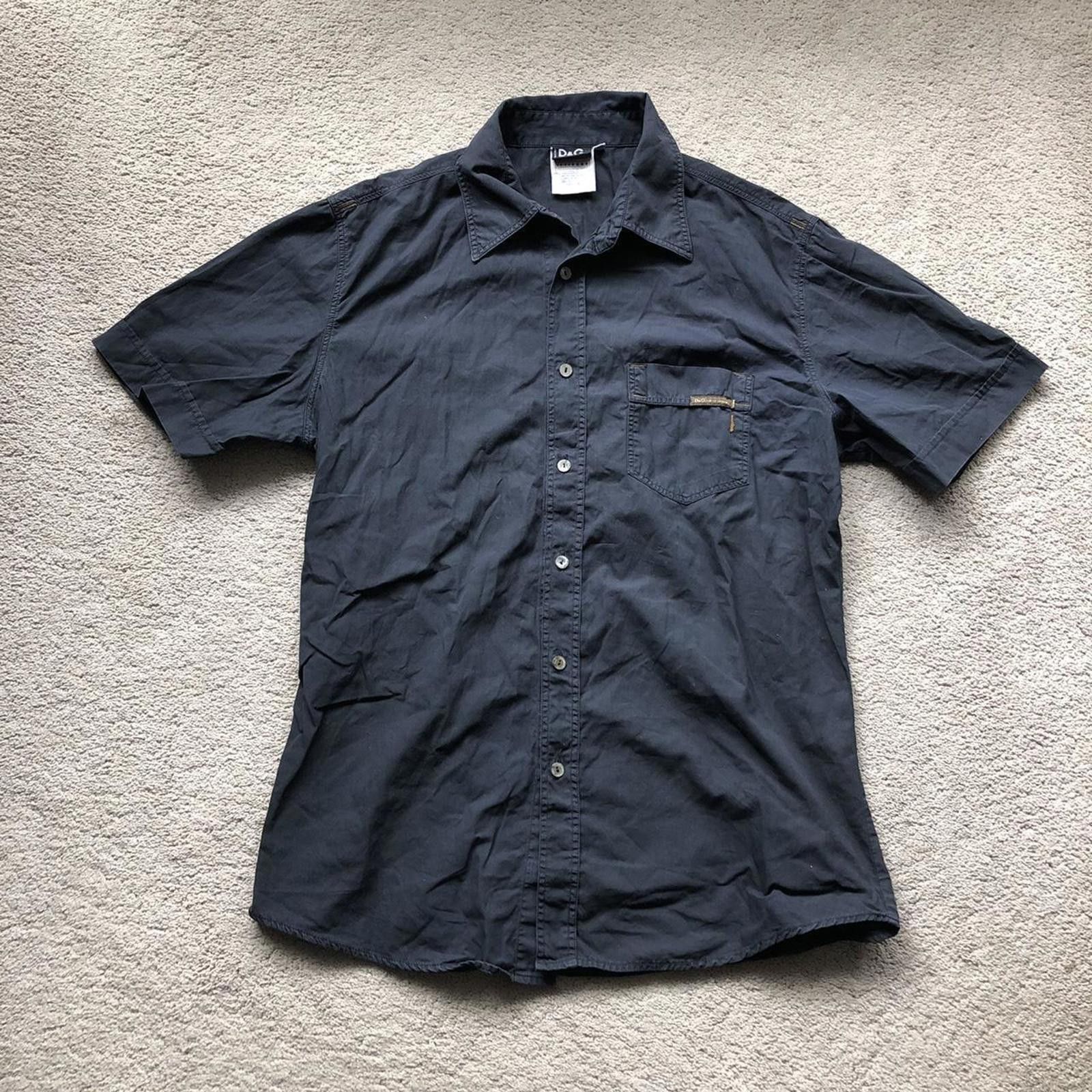 Dolce & Gabbana Vintage Dolce & Gabanna D&G Short Sleeve Button Up Shirt Size US L / EU 52-54 / 3 - 1 Thumbnail