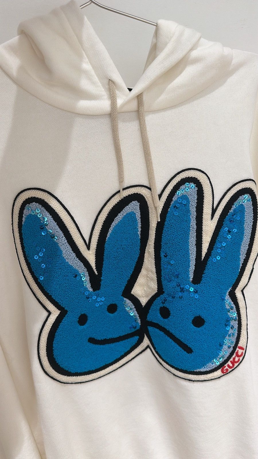 Gucci Bunny Sequin Accent Graphic Print Hoodie Size US L / EU 52-54 / 3 - 5 Thumbnail