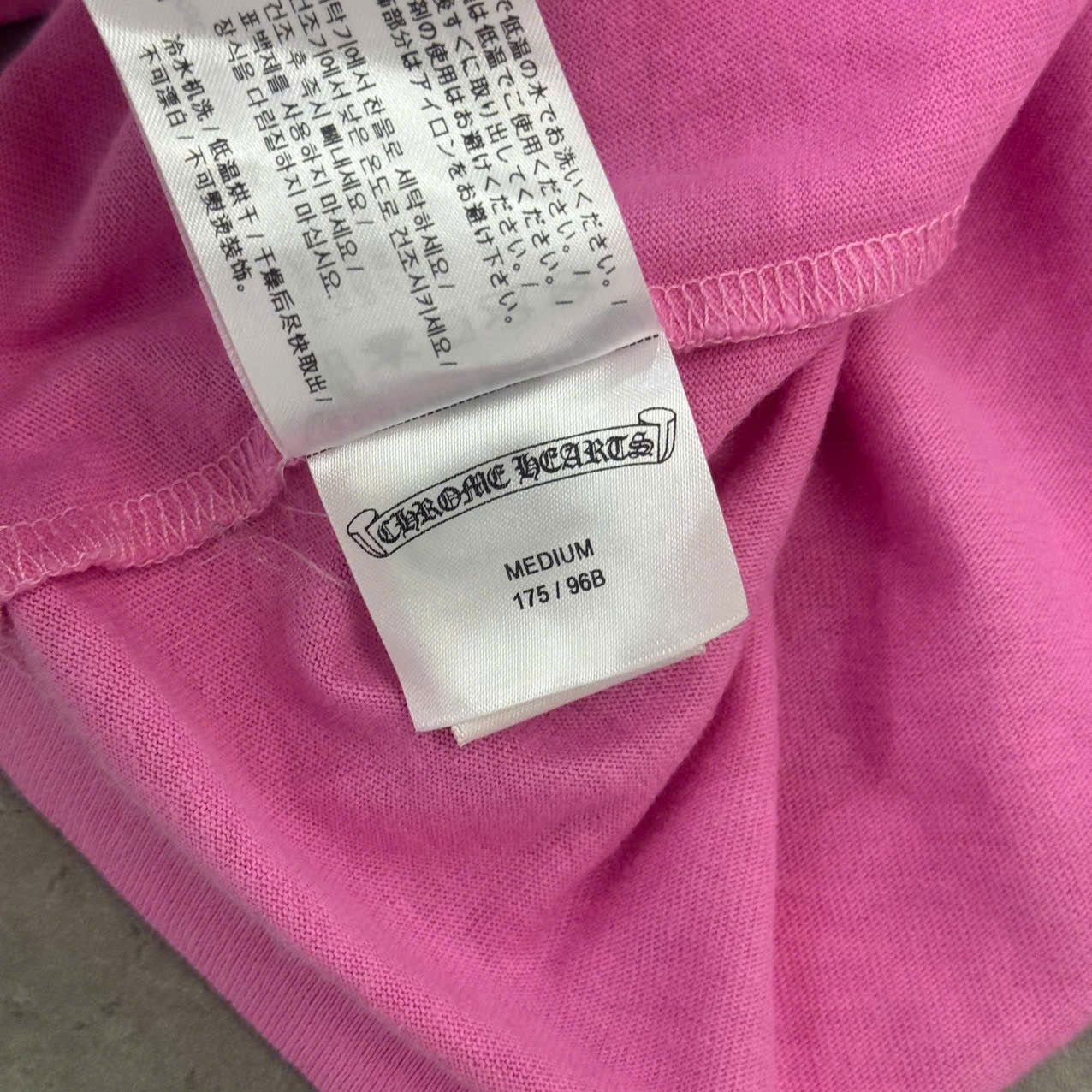 Chrome Hearts CHROME HEARTS Scroll Logo T-Shirt PINK Size US M / EU 48-50 / 2 - 11 Thumbnail