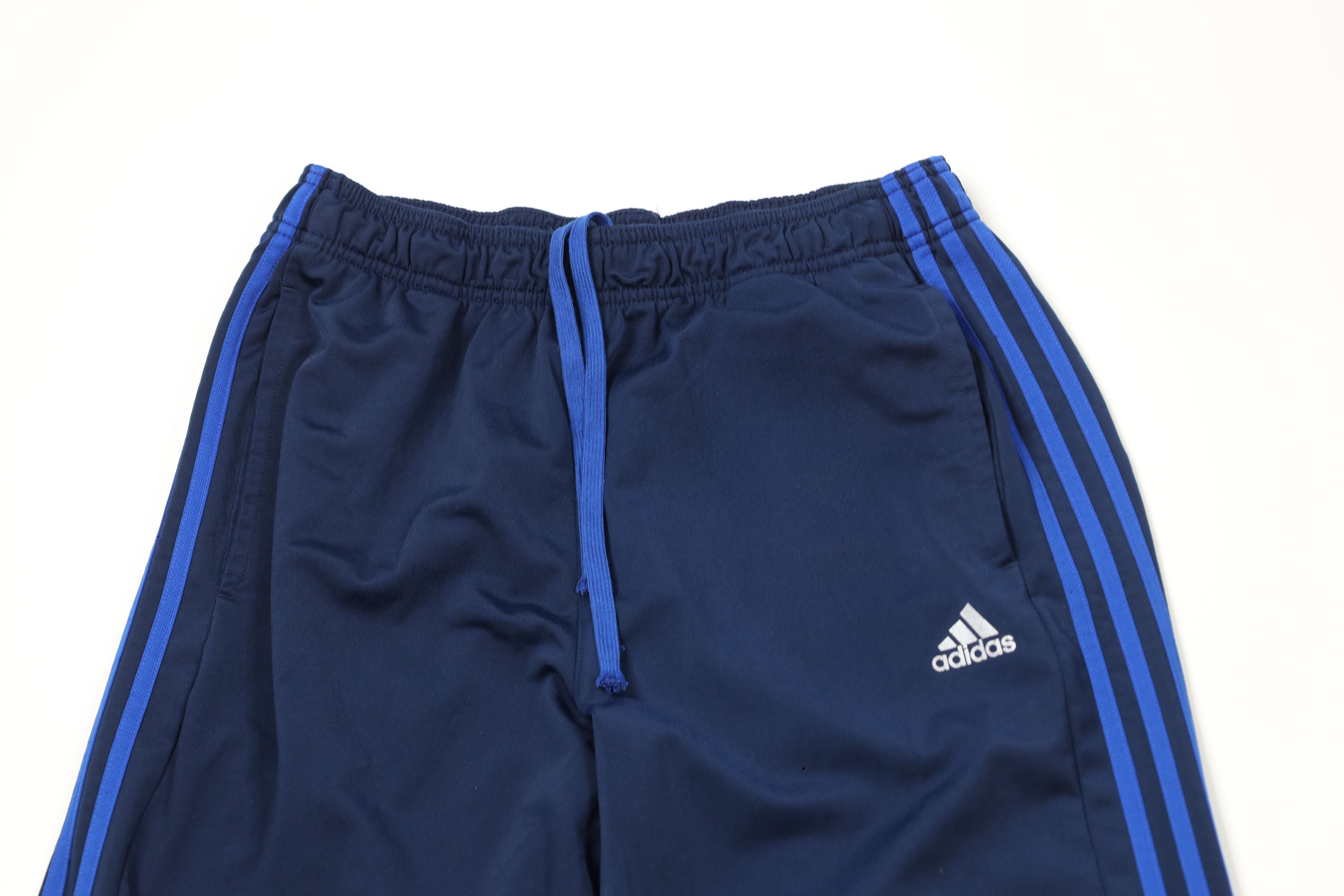 Adidas × Vintage Vintage Adidas Spell Striped Wide Leg Sweatpants Pants Blue Size US 36 / EU 52 - 2 Thumbnail