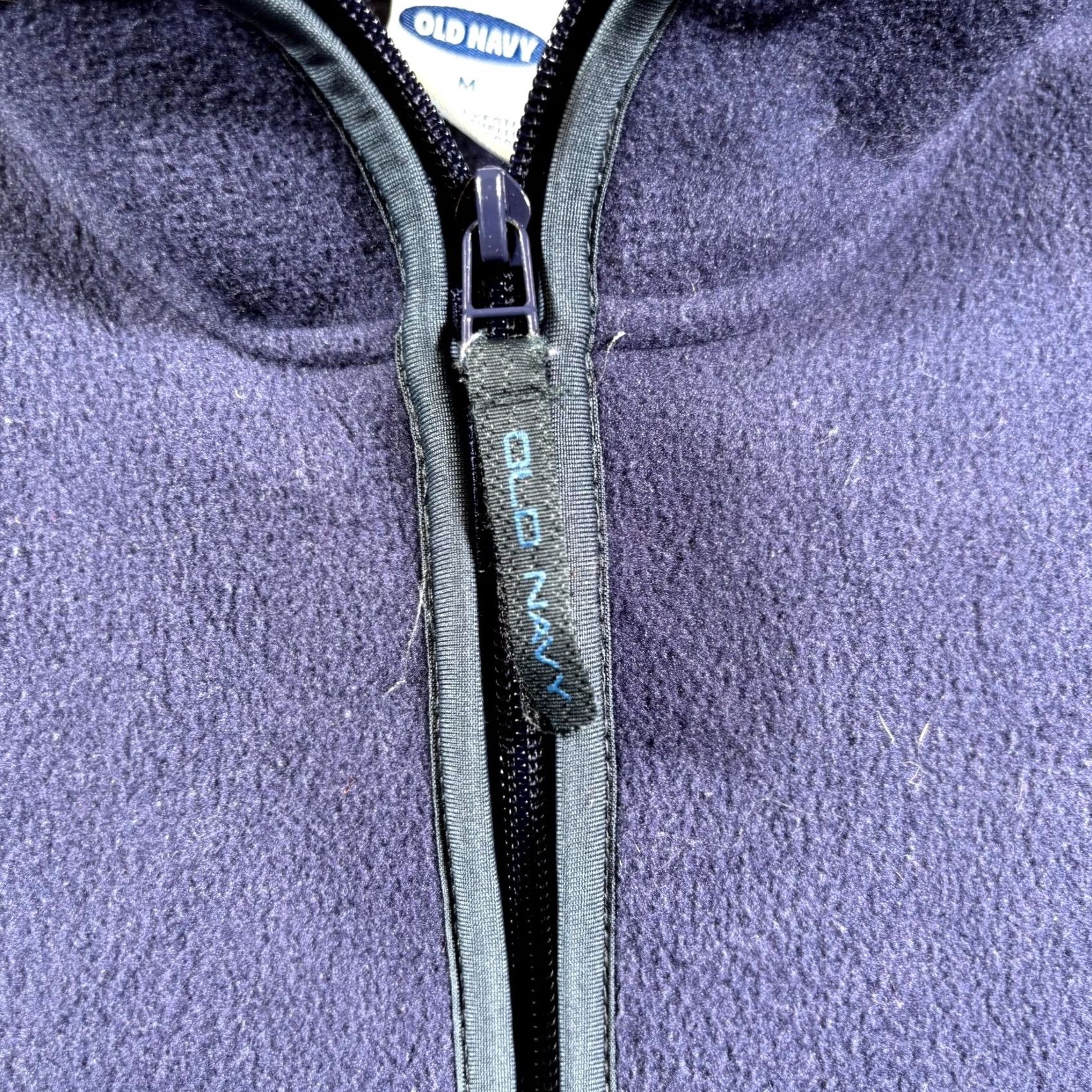 Old Navy Old Navy Vest Mens Medium Purple Pockets Full Zip Mock Neck Drawcord Hem Fleece Jacket Shirt Size US M / EU 48-50 / 2 - 4 Thumbnail