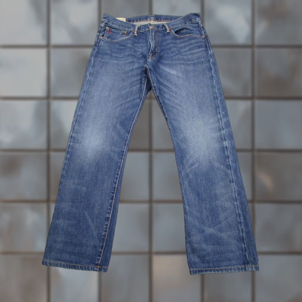 Polo Ralph Lauren Polo Ralph Lauren Jeans Mens 32x30 Blue Selvedge Redline Honeycomb Whiskering Size US XS / EU 42 / 0 - 1 Thumbnail