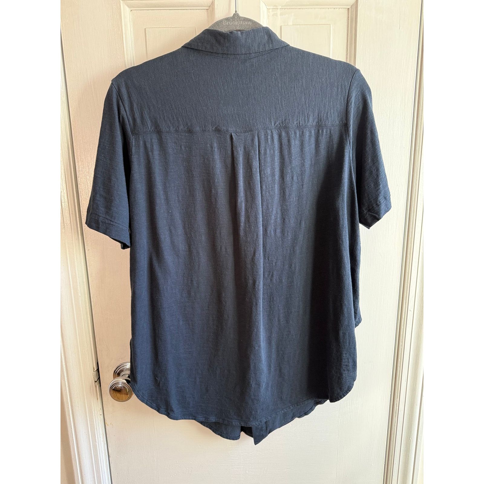 Theory Theory Men's Short-Sleeve Button-Down Shirt-(Dark Gray) -Med Size US M / EU 48-50 / 2 - 4 Thumbnail