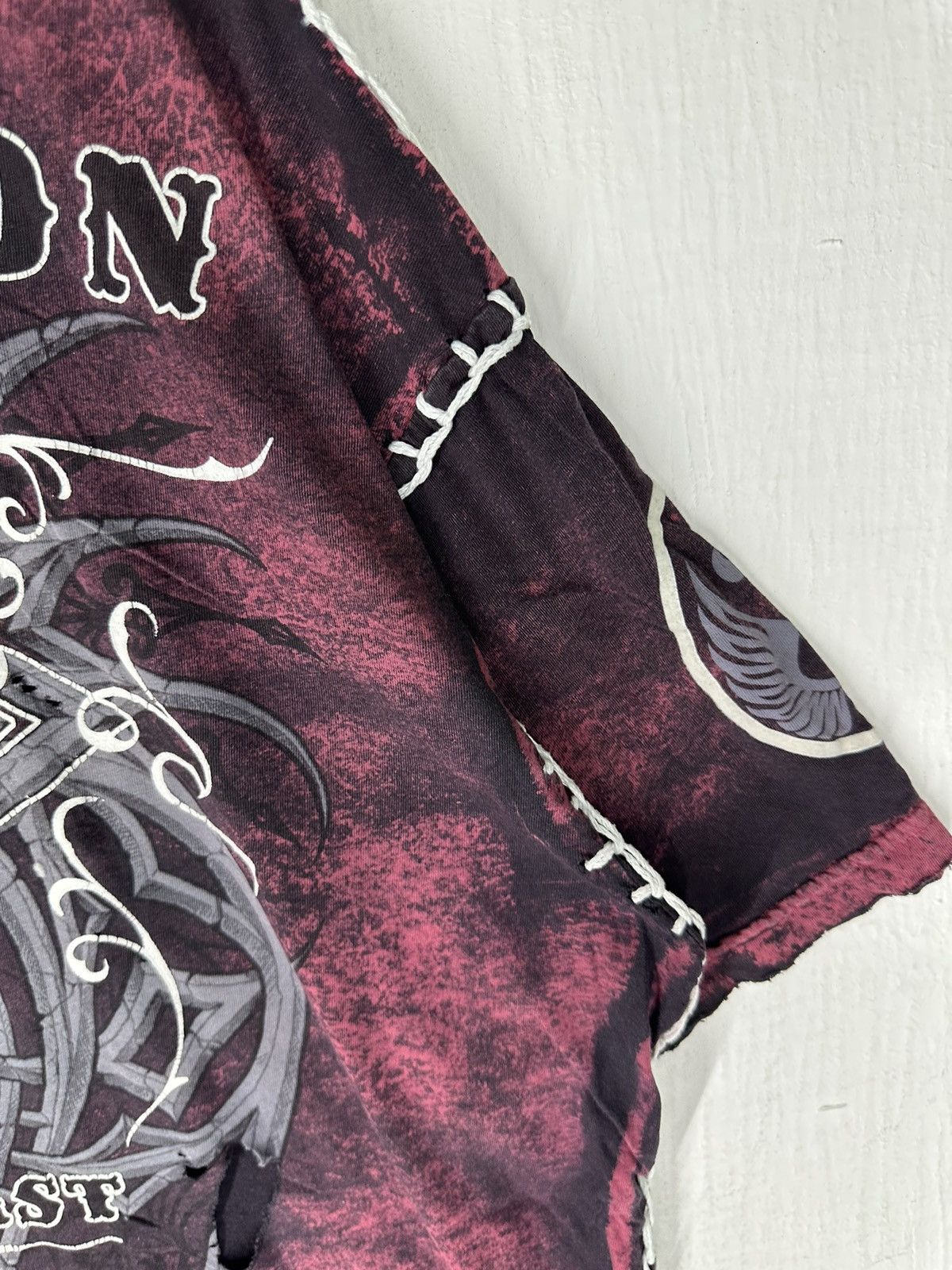 Affliction Vintage Affliction Cyber Fleur Wings Shirt Tee Size US XXL / EU 58 / 5 - 13 Thumbnail