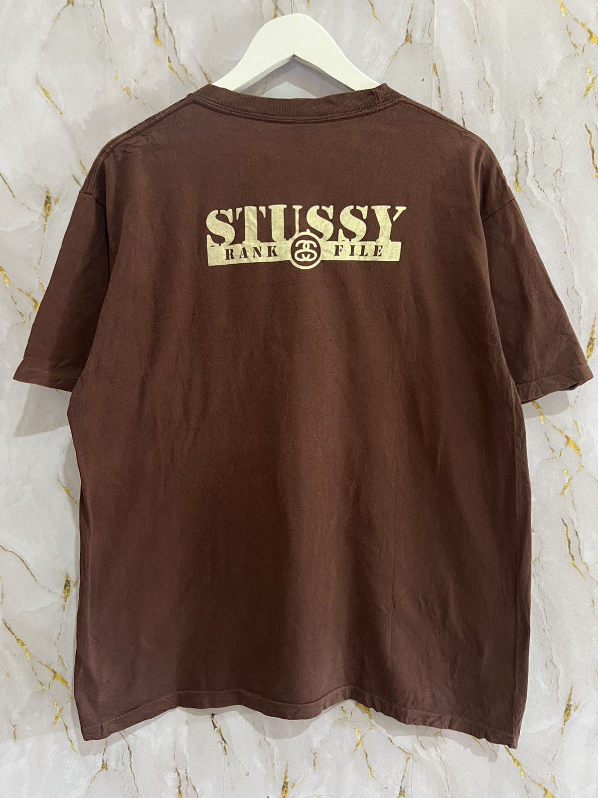 Stussy Vintage Stussy Army Logo T-Shirt – OG Streetwear Classic Size US XL / EU 56 / 4 - 1 Thumbnail