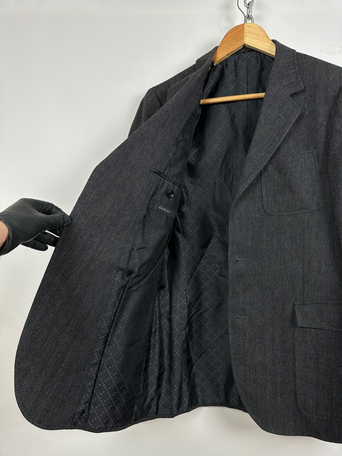 Gucci Vintage Gucci Gray Blazer Size 46R - 21 Thumbnail