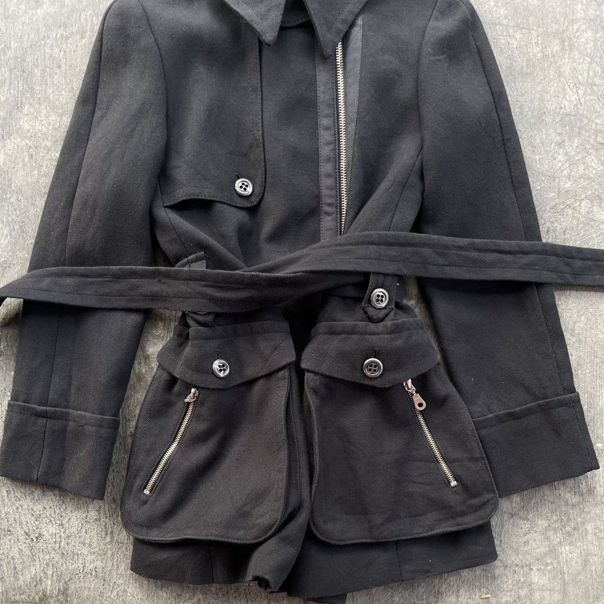 Zara Zara Black Zip-Up Utilitarian Urban Jacket Coat Size S / US 4 / IT 40 - 3 Thumbnail