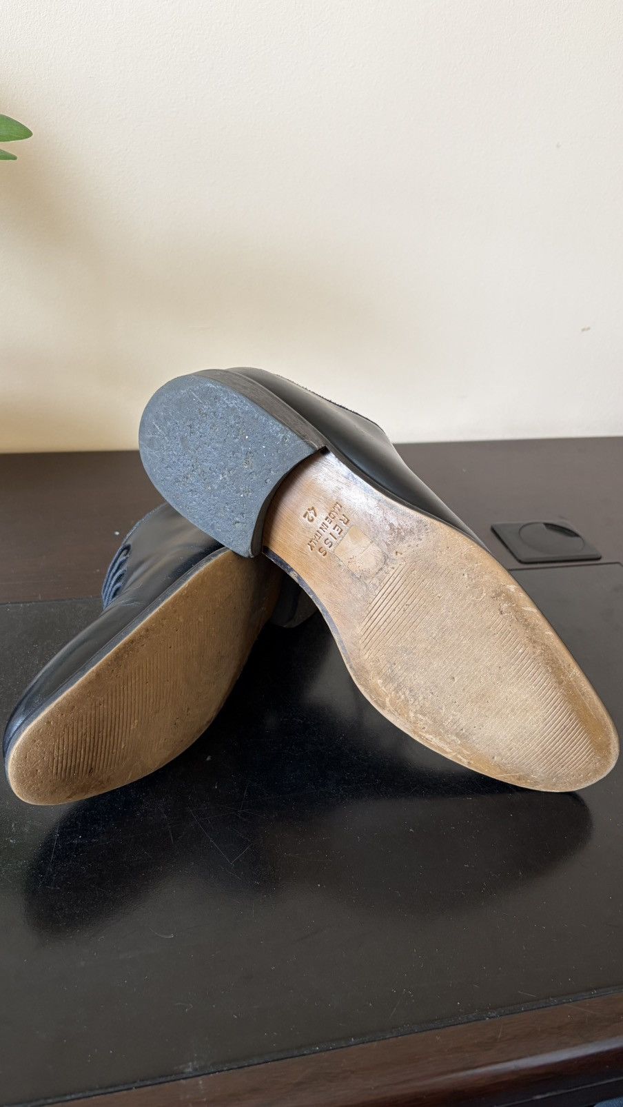 Reiss Reiss Black Leather Dress Shoes – Made in Italy – Size US 9 Size US 9 / EU 42 - 6 Thumbnail