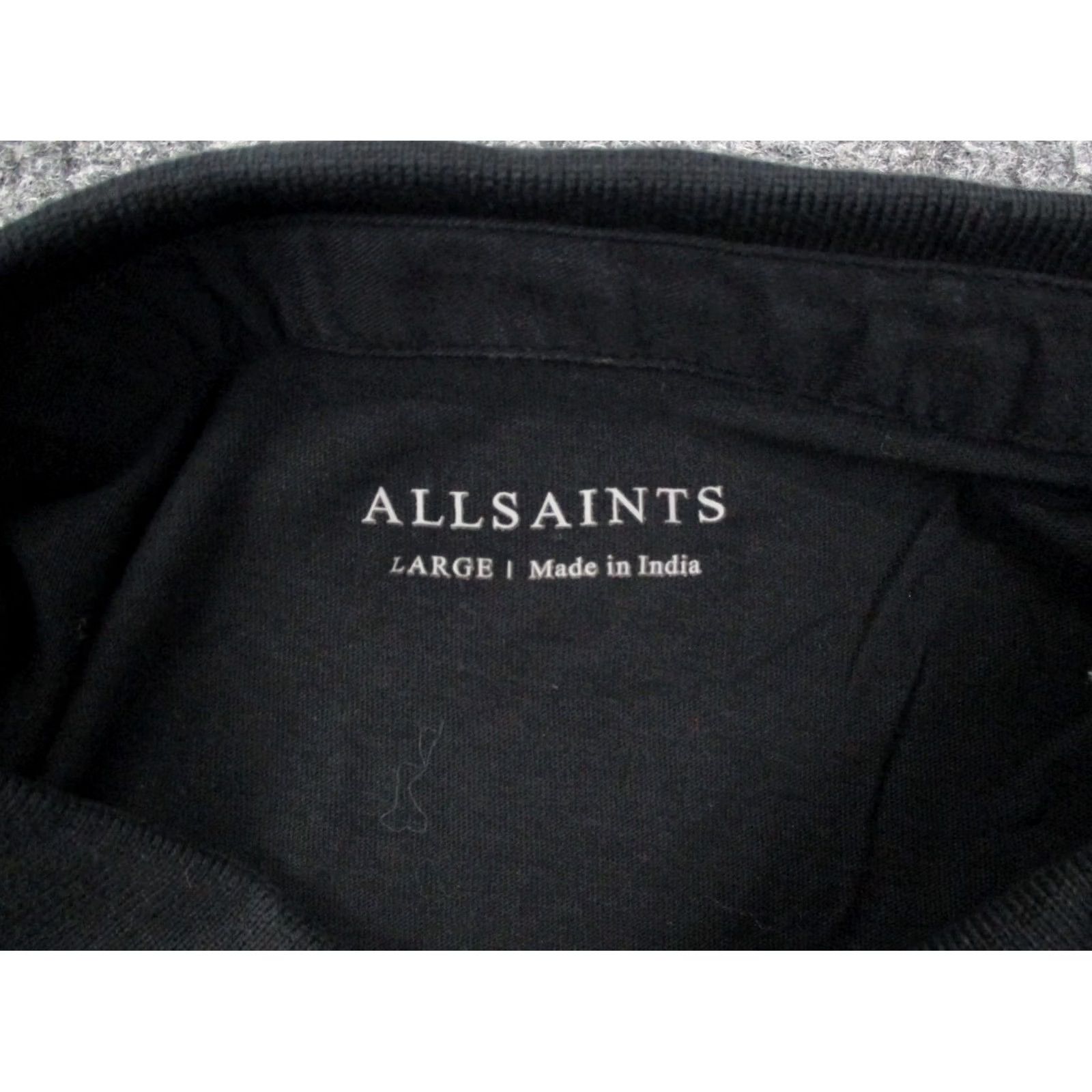 Allsaints AllSaints Polo Shirt Mens L Black Polo Shirt Golf Performance Stretch Casual Size US L / EU 52-54 / 3 - 7 Thumbnail