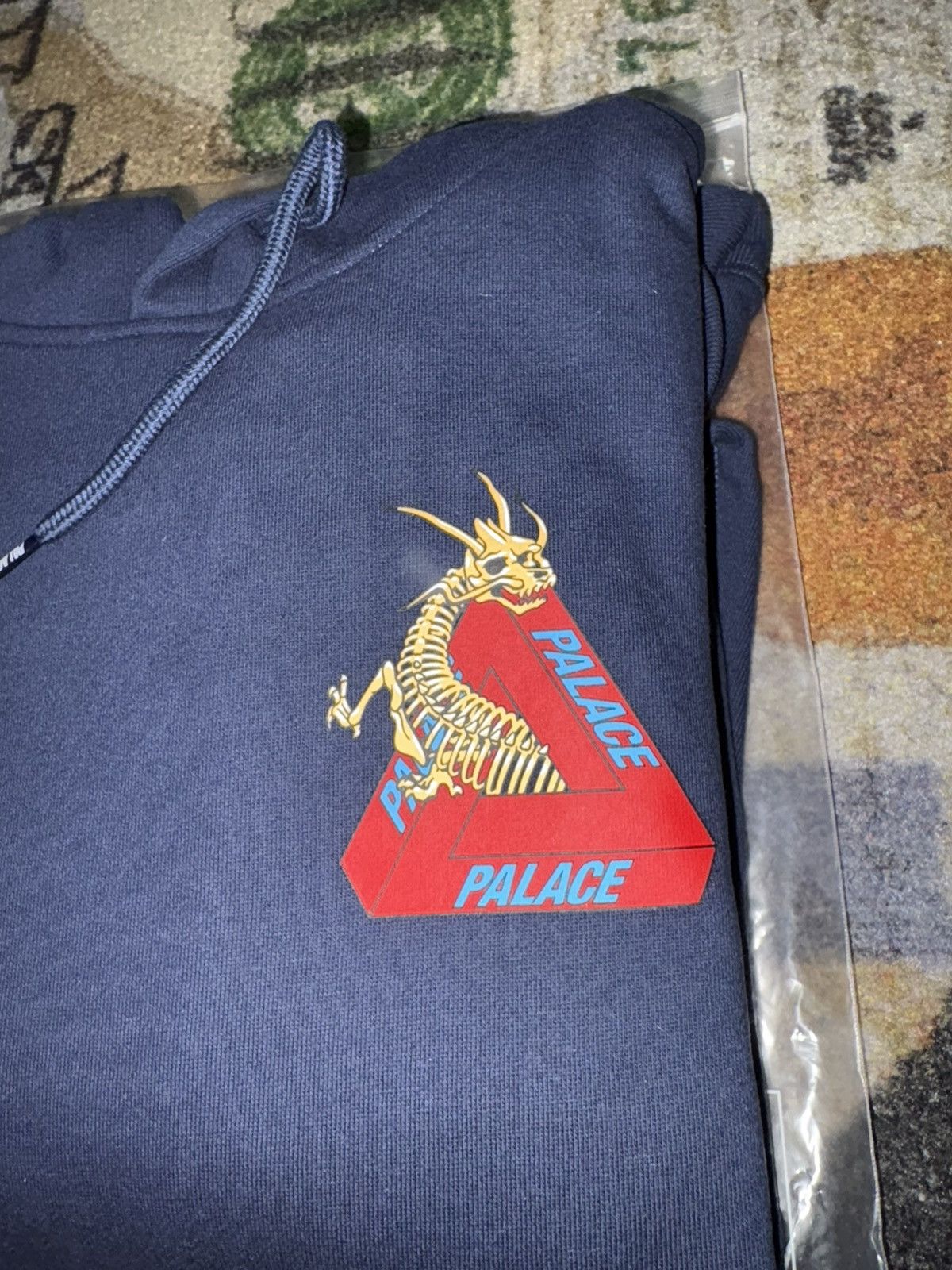 Palace Palace Dragon Bones Tri Ferg Hoodie Navy Size US XL / EU 56 / 4 - 3 Thumbnail