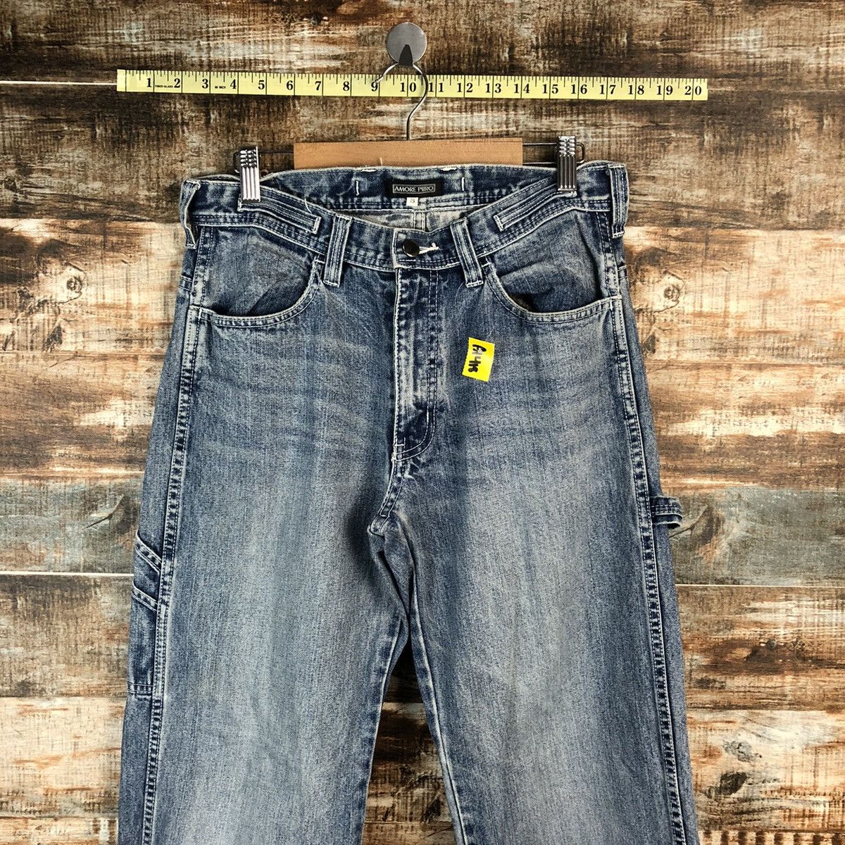 Japanese Brand Amero japan vintage workwear Pero Blue Denim Pants #A1418 Size US 31 - 4 Thumbnail
