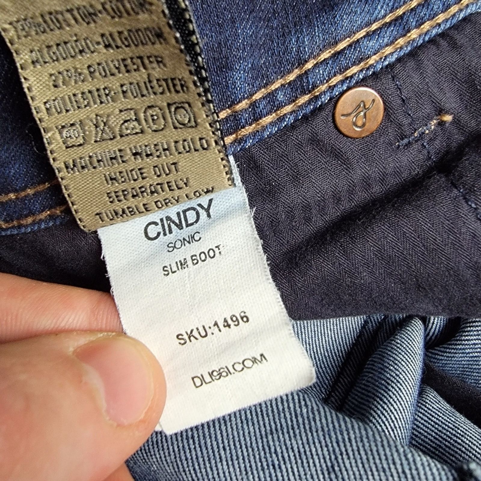 DL1961 Revolve x DL1961 Sonic Slim Bootcut Dark Wash Jeans Size 26" / US 2 / IT 38 - 9 Thumbnail
