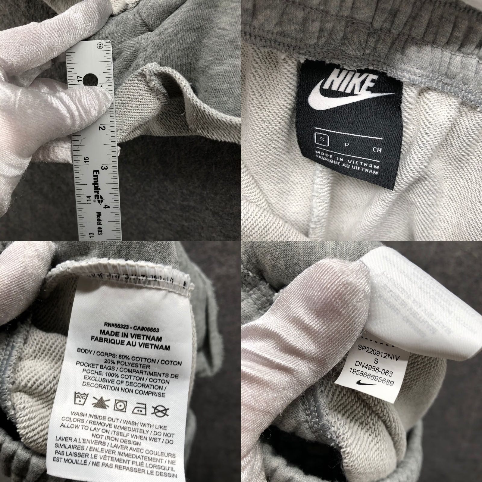 Nike Nike Sportswear Phoenix Fleece Sweat Shorts Womens S Gray High Rise Roll Cuff Size 28" / US 6 / IT 42 - 8 Thumbnail