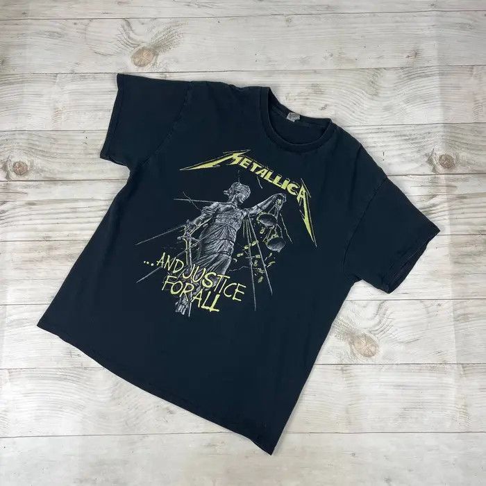 Metallica Vintage Metallica And Justice For All T-Shirt Rock Band Size US XL / EU 56 / 4 - 1 Thumbnail