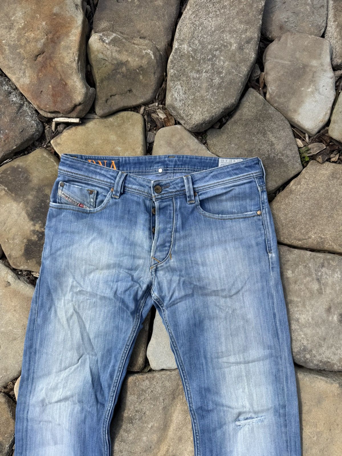 Diesel Vintage Diesel Larkee Diestressed Jeans pants Size US 32 / EU 48 - 4 Thumbnail