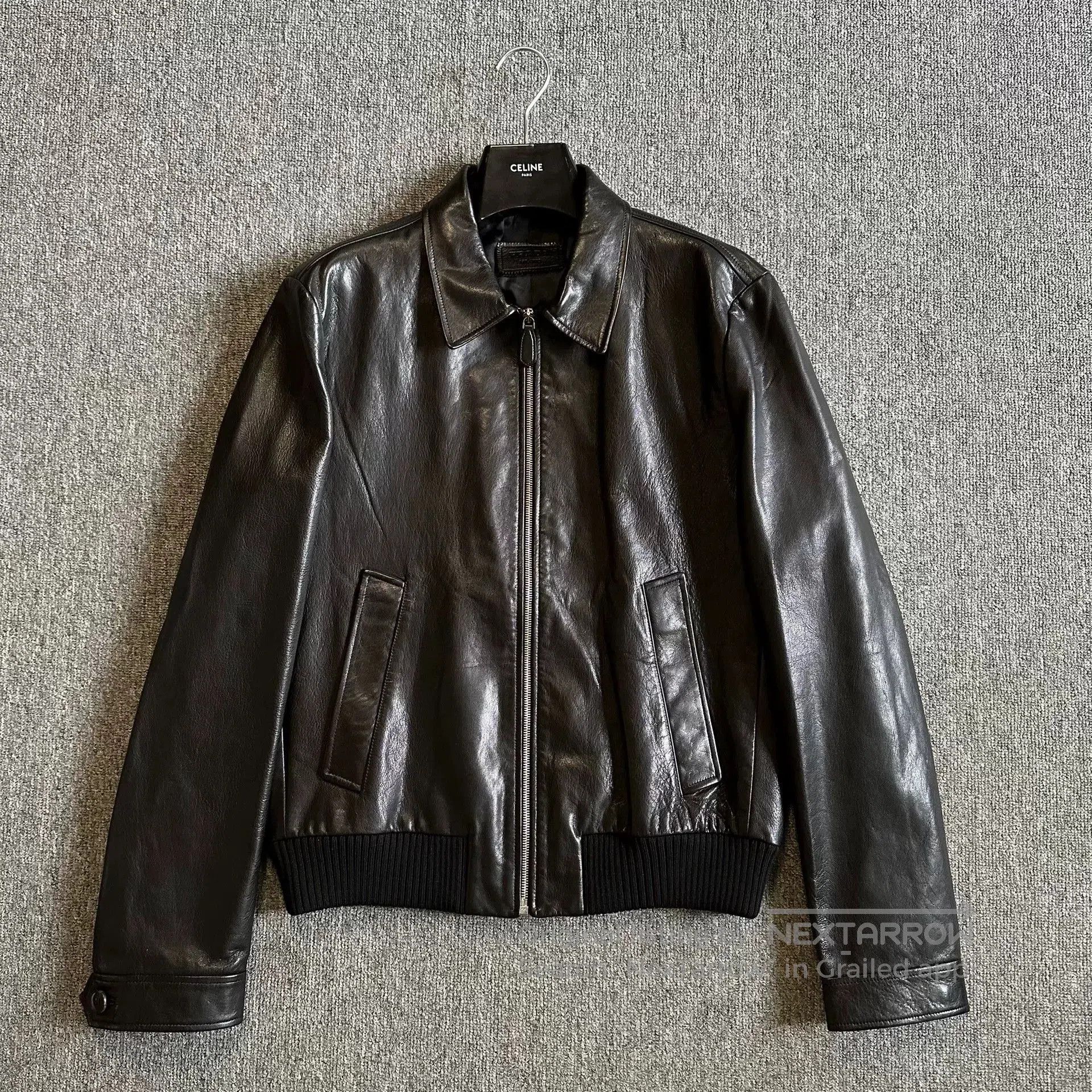 Prada Prada Goatskin Leather Bomber Jacket. Size US L / EU 52-54 / 3 - 1 Thumbnail