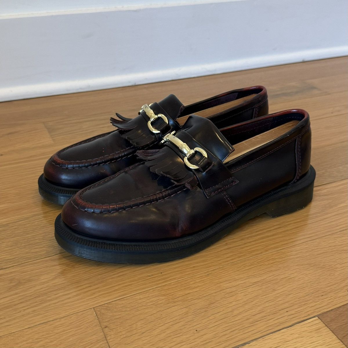 Dr. Martens Dr. Martens Adrian Snaffle Smooth Leather Loafer Red US 9 Size US 9 / EU 42 - 2 Thumbnail
