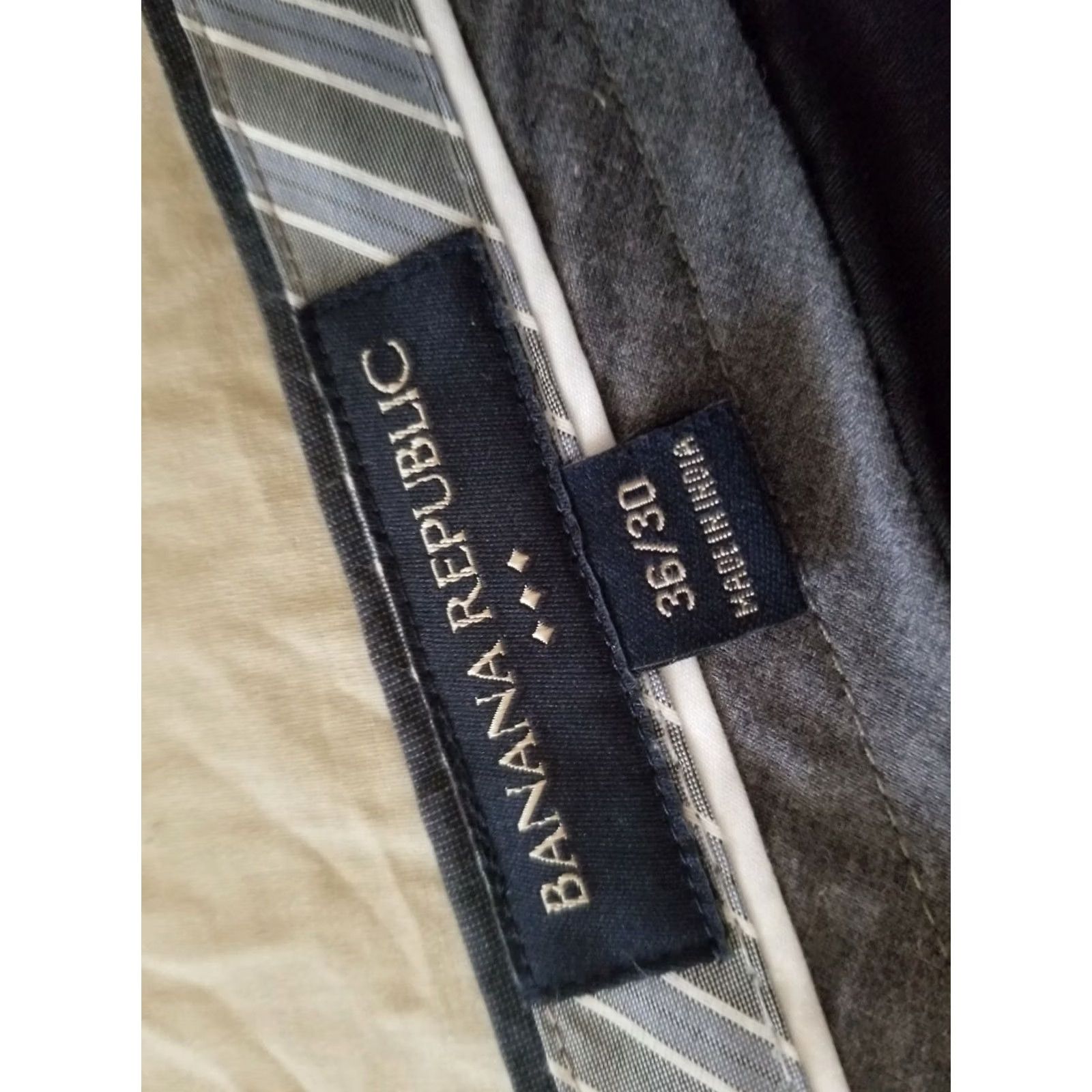 Banana Republic Mens Banana Republic Gray Cotton Dress Pants Chino Trouser 36x30 Size US 36 / EU 52 - 5 Thumbnail