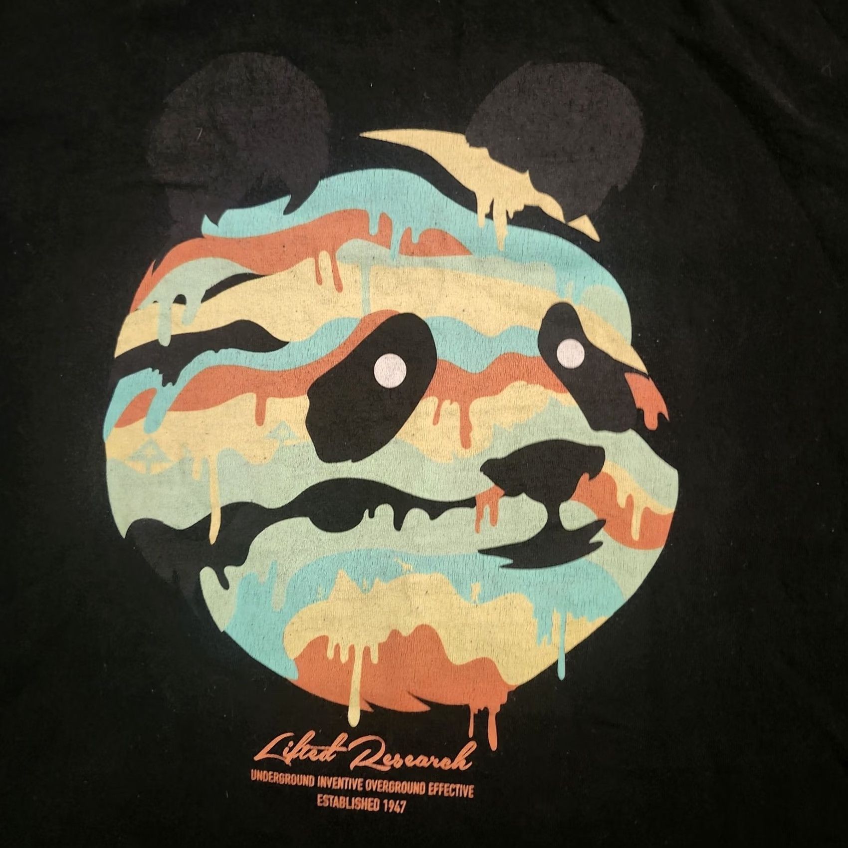 Vintage LRG Shirt Mens M Black Lifted Research Group Panda Graphic Streetwear Size US M / EU 48-50 / 2 - 4 Thumbnail