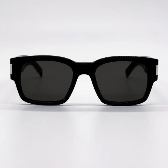 Yves Saint Laurent New Sunglasses SAINT LAURENT SL617 001 SQUARE BLACK Size ONE SIZE - 3 Thumbnail