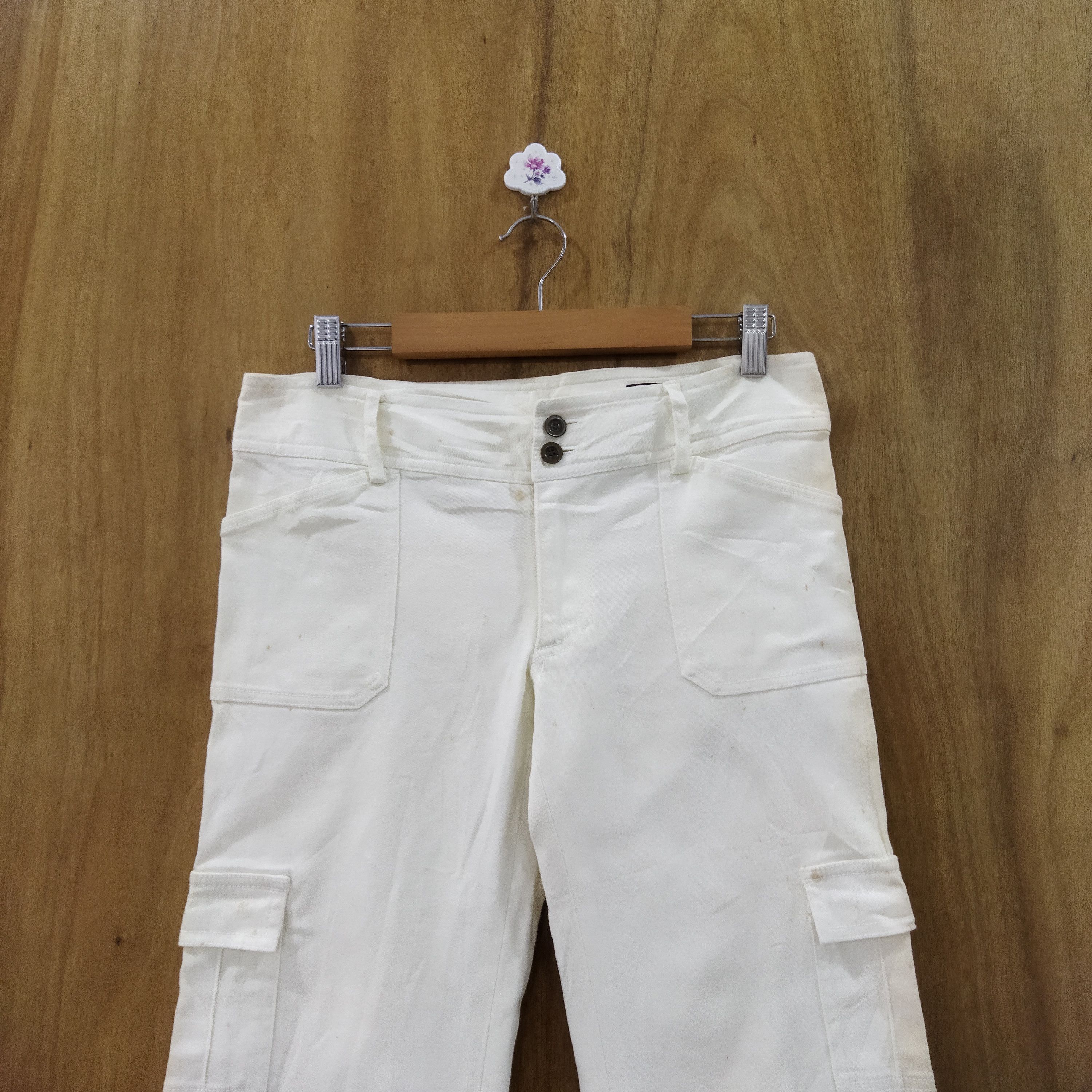 Japanese Brand MK KLEIN WHITE YELLO CARGO PANTS Size US 29 - 2 Thumbnail