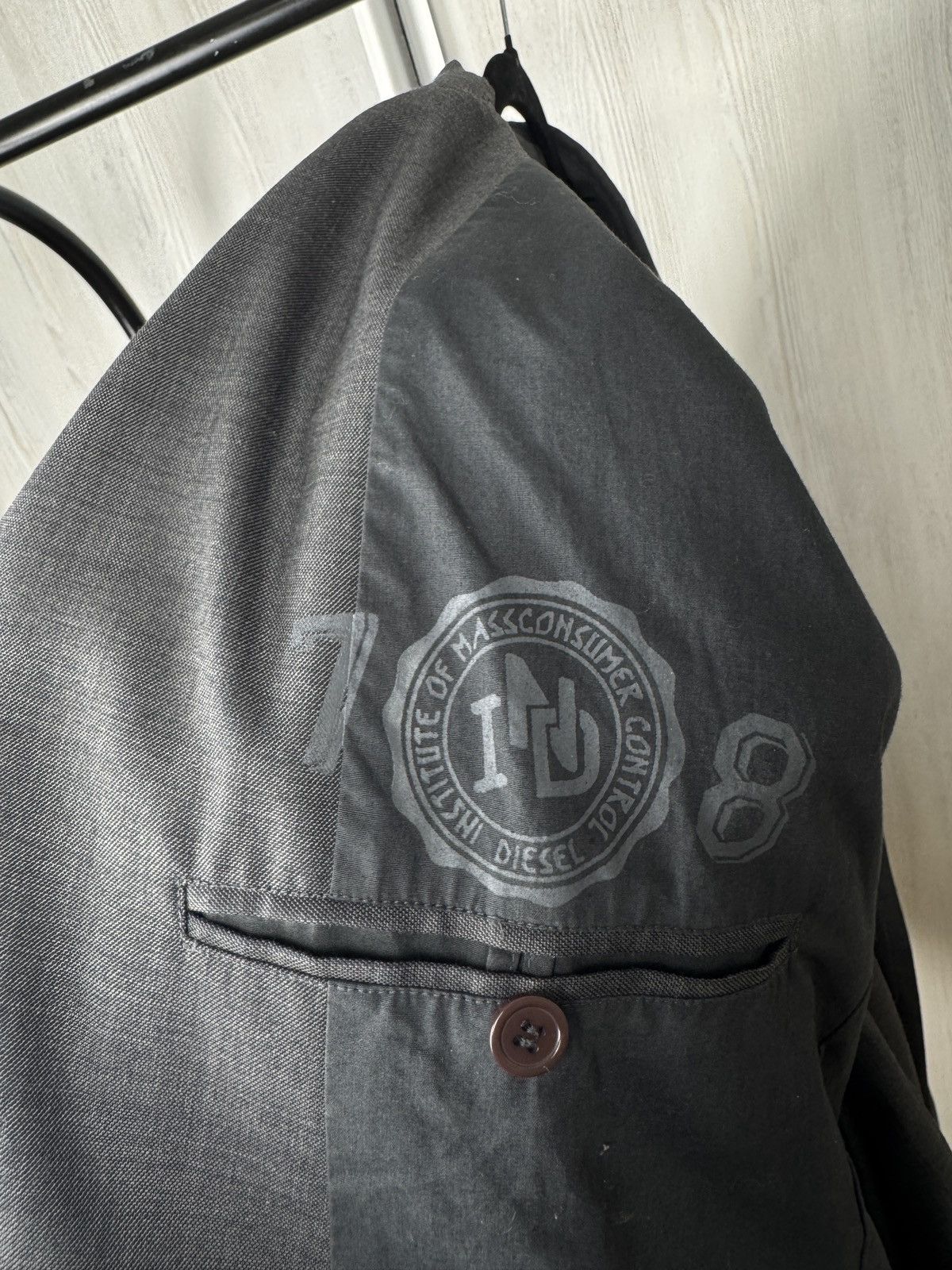 Diesel Diesel Institute of Massconsumer Wool blend grey 2 pcs suit Size 42R - 11 Thumbnail