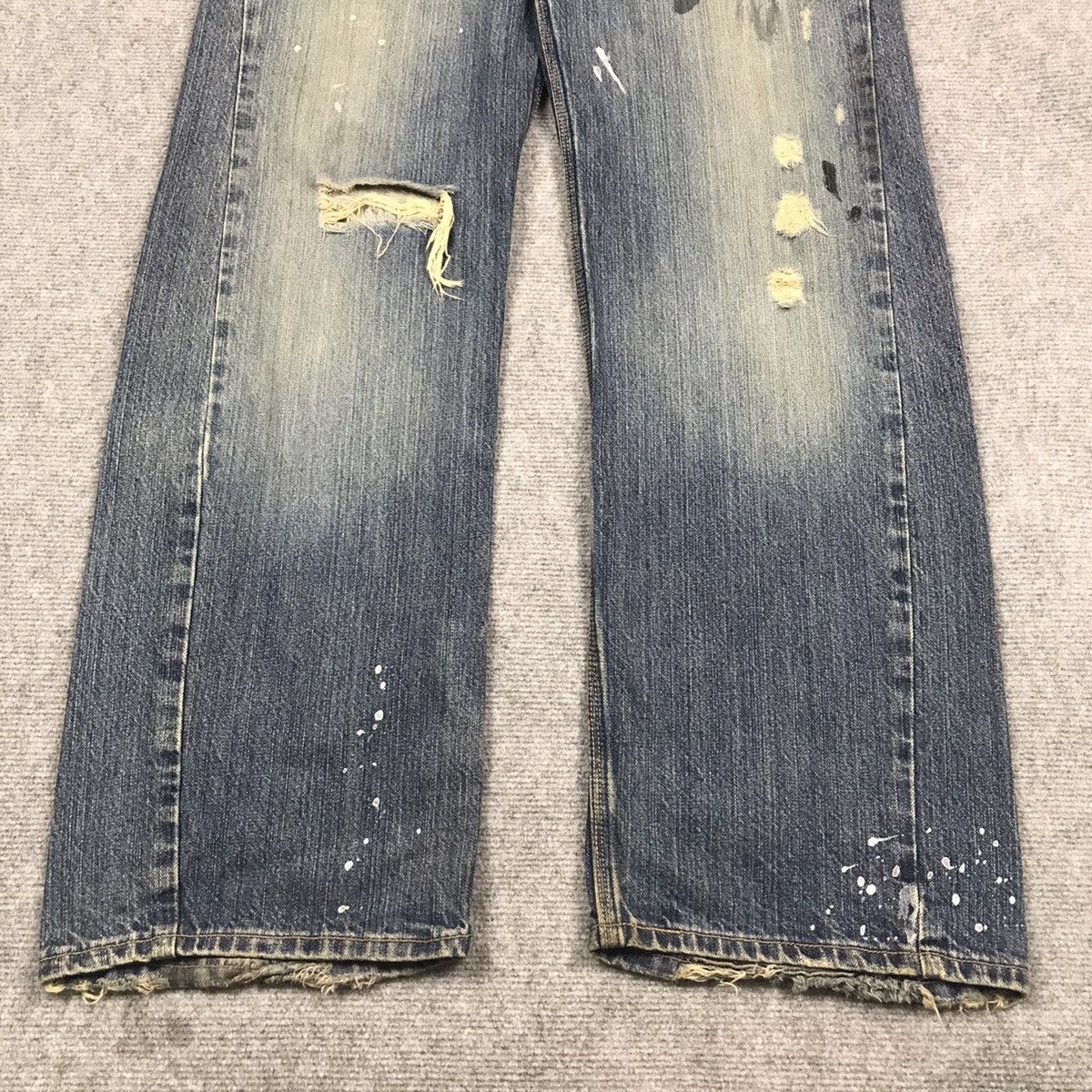 Other BAGGY RARE💀HOLLISTER DISTRESSED DENIM PANTS Size US 30 / EU 46 - 2 Thumbnail