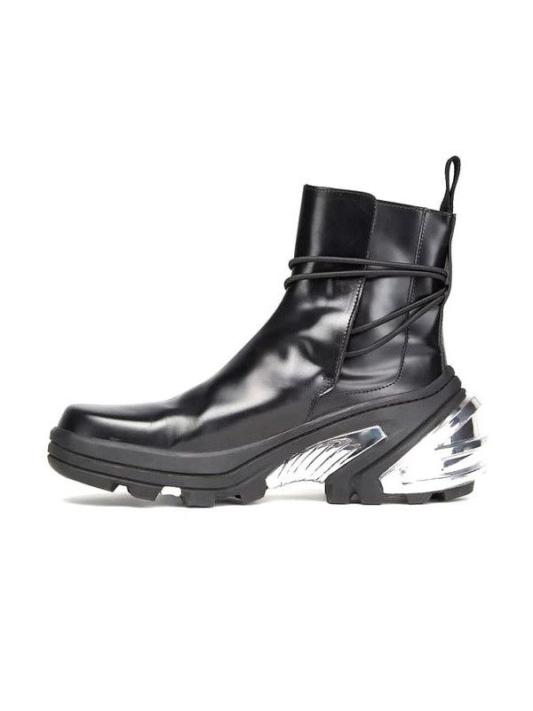 1017 ALYX 9SM 1017 ALYX 9SM Leather and Silver-Tone Chelsea Boots 'Black' Size US 11 / EU 44 - 8 Thumbnail