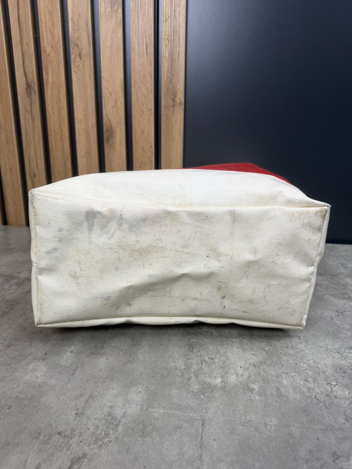 Freitag FREITAG Recycled Shopper White Red Bag Unisex Size ONE SIZE - 8 Thumbnail