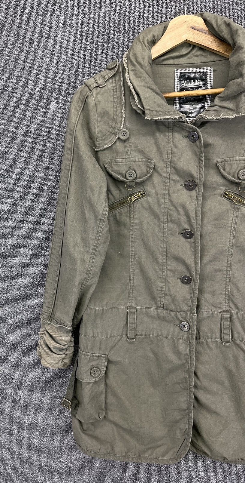 Von Dutch Vintage Von Dutch Love Addict Military Punk Parka Jacket Size L / US 10 / IT 46 - 3 Thumbnail