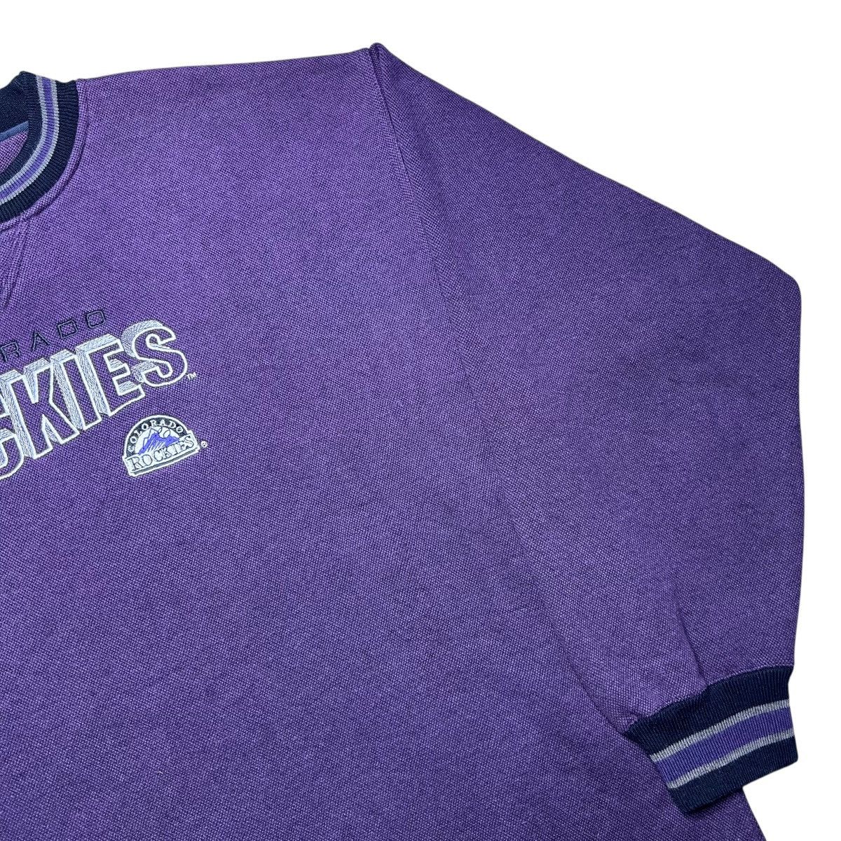 MLB 90s MLB Colorado Rockies BAC Premier Embroidered Sweatshirt Size US L / EU 52-54 / 3 - 16 Thumbnail