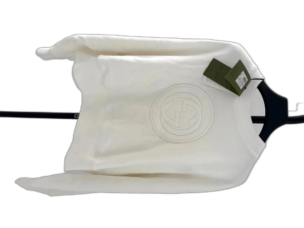 Gucci GUCCI Logo Embossed Casual Sweatshirt for Women Size US M / EU 48-50 / 2 - 1 Thumbnail