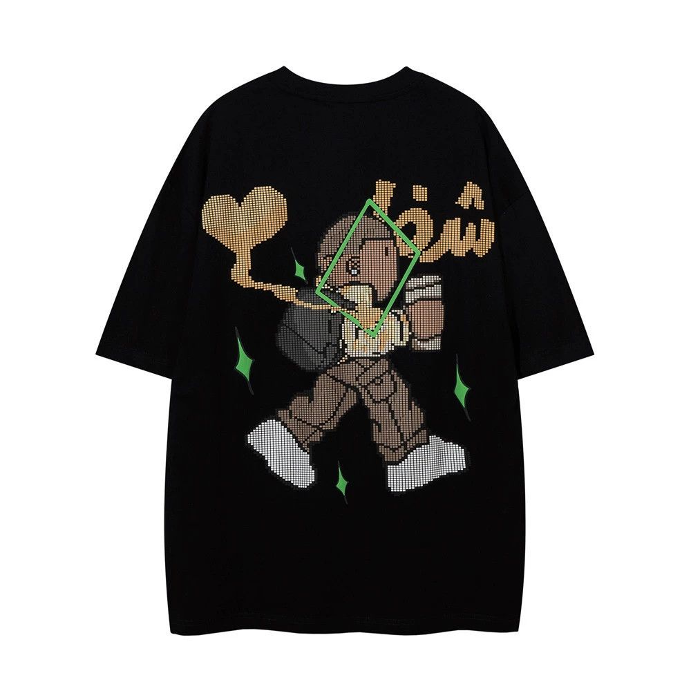 Vintage Men's loose cartoon anime print short-sleeved T-shirt Size US M / EU 48-50 / 2 - 1 Thumbnail
